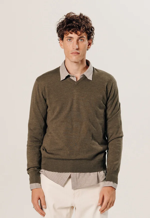 Strickpullover - marron ecorce