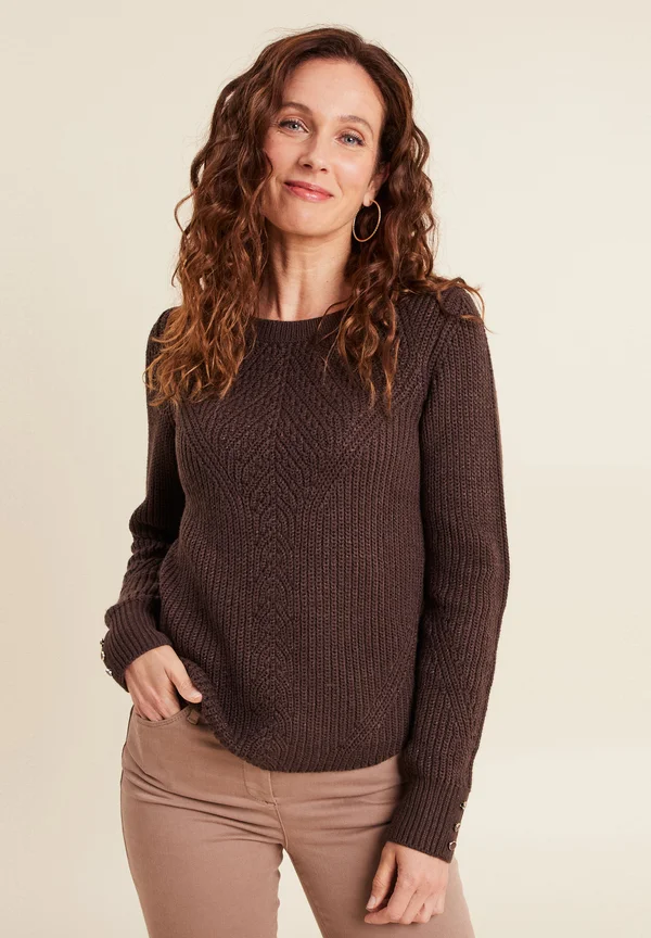 Strickpullover - marron