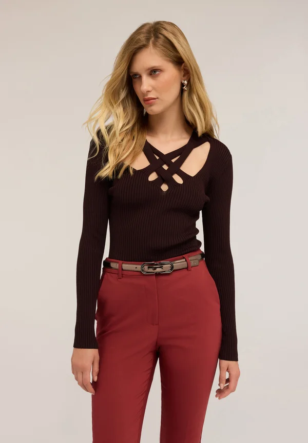 Strickpullover - marrone