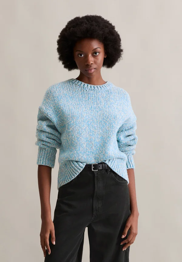 Strickpullover - medium blue