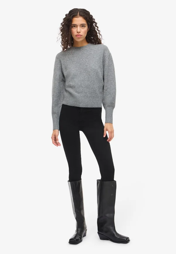 Strickpullover - medium grey melange