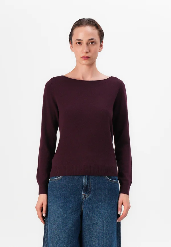 Strickpullover - merlot