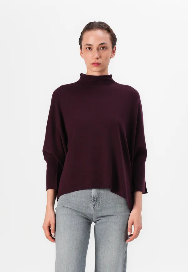 Strickpullover - merlot