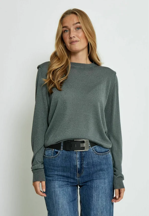 Strickpullover - met gunmetal metallic