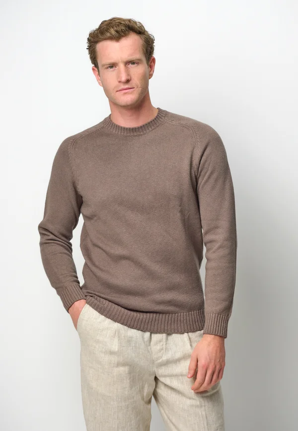 Strickpullover - mid brown