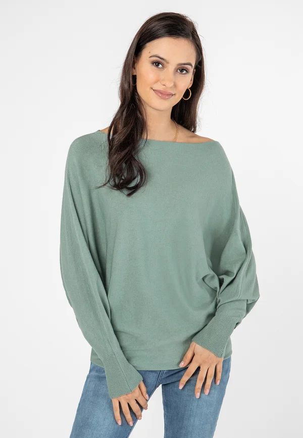 Strickpullover - middle green