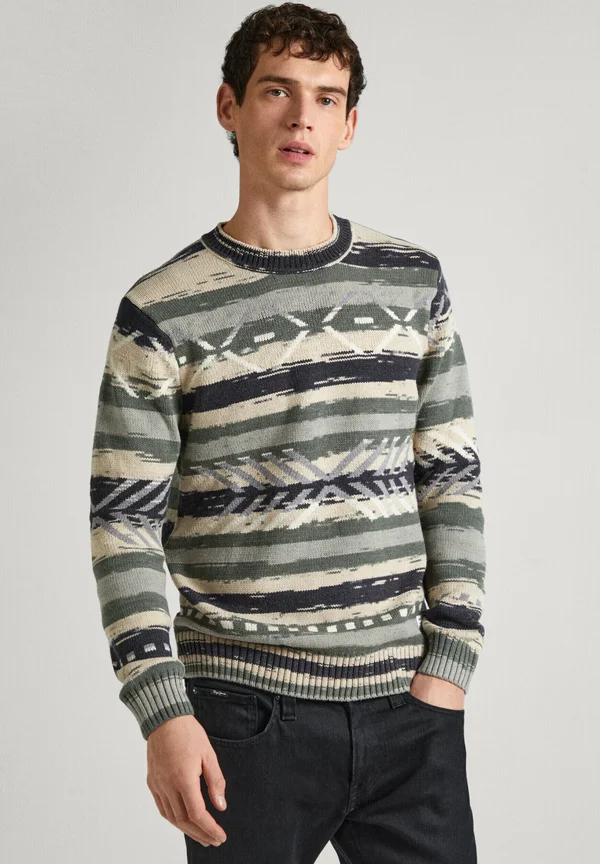 Strickpullover - military green