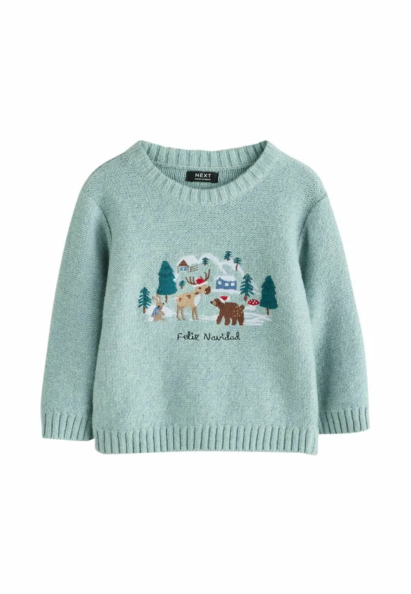 Strickpullover - mineral blue