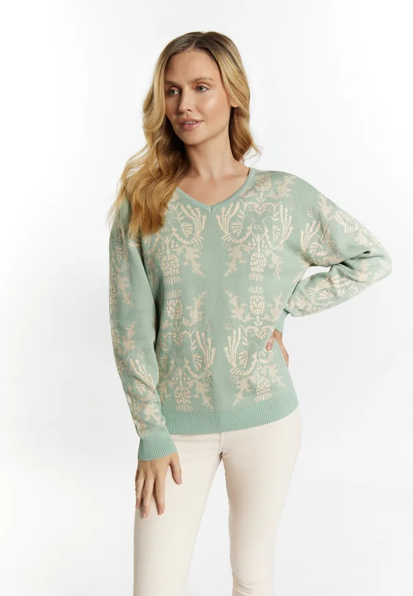 Strickpullover - mint creme