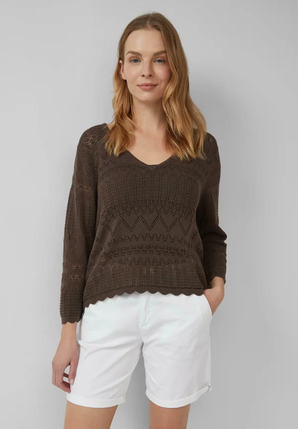 Strickpullover - mokka