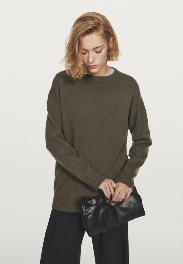 Strickpullover - mottled beige