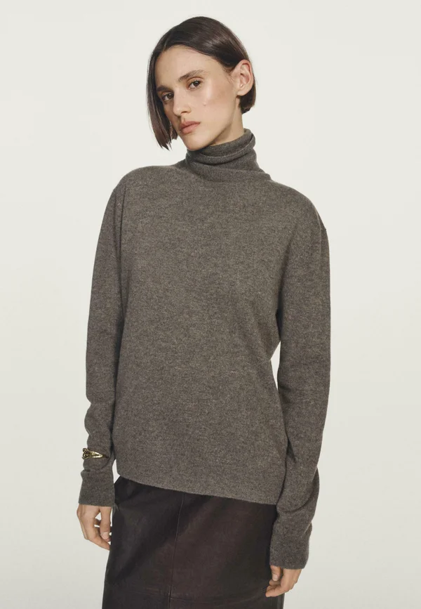 Strickpullover - mottled brown