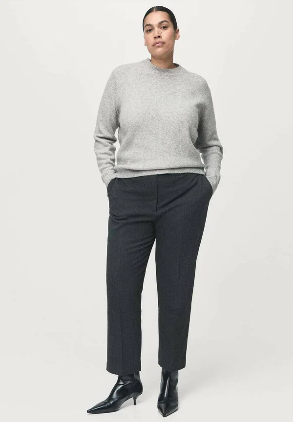 Strickpullover - mottled grey