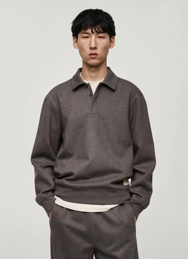 Strickpullover - mottled grey
