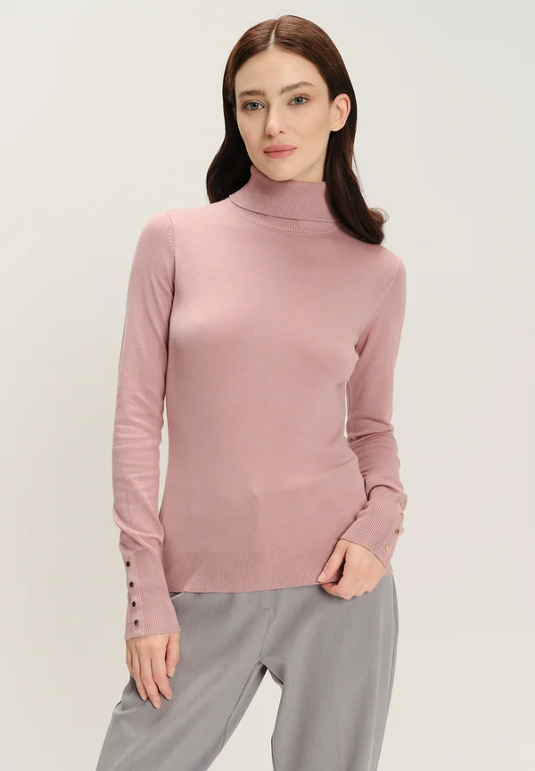 Strickpullover - mottled light pink