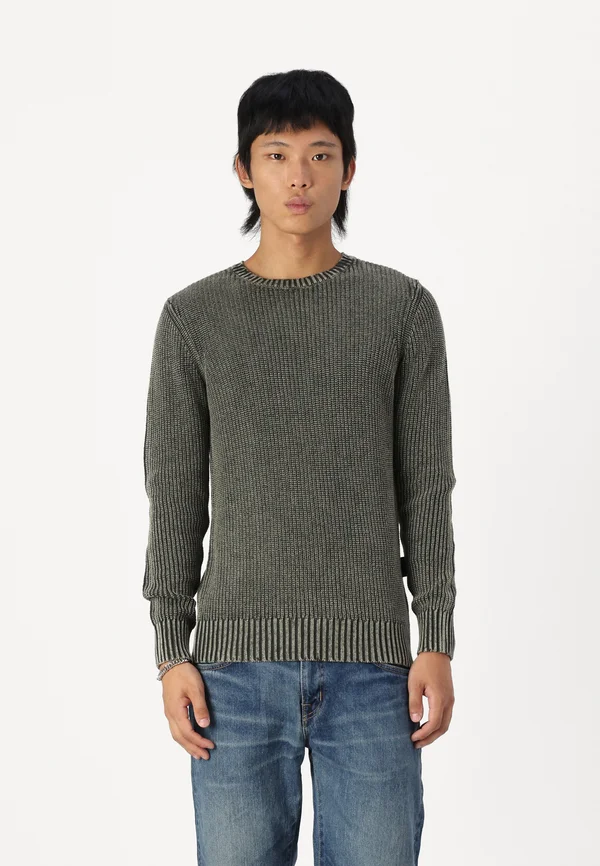 Strickpullover - mud green