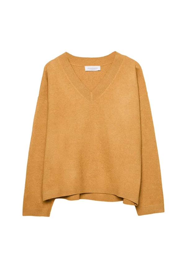 Strickpullover - mustard yellow