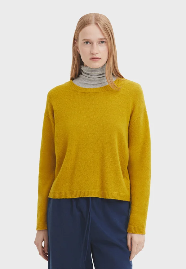 Strickpullover - mustard