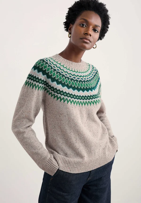 Strickpullover - natural - windward aran multi