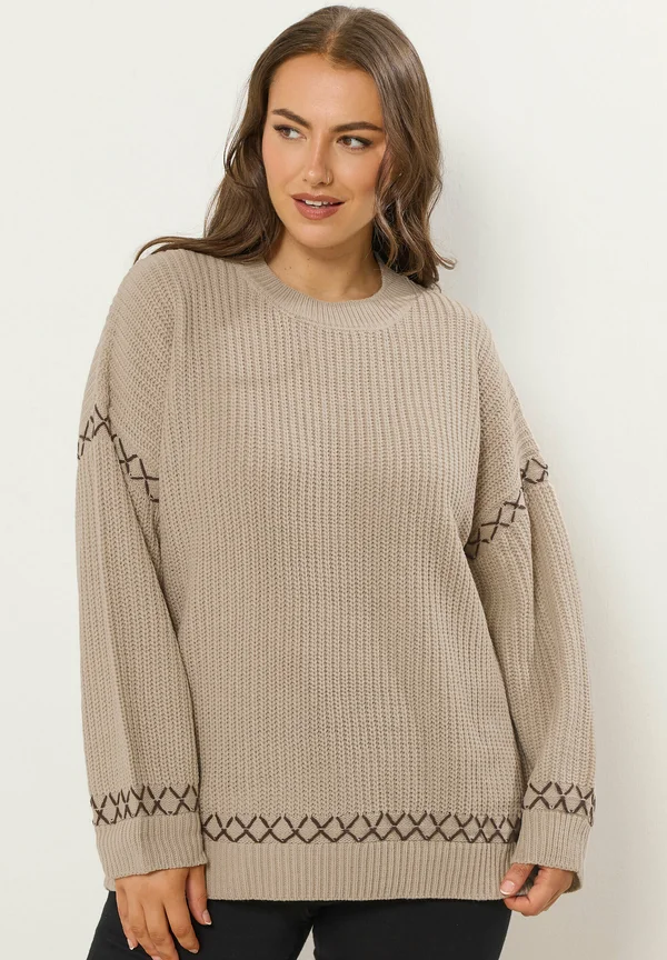 Strickpullover - natural