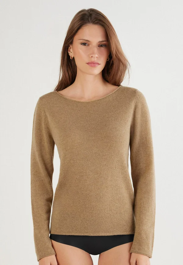 Strickpullover - natural