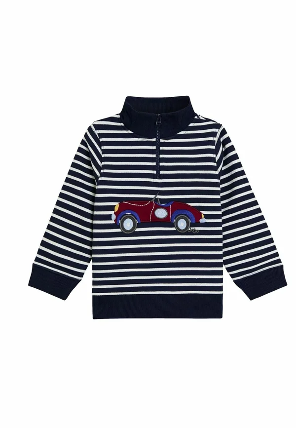 Strickpullover - navy blue stripe classic car