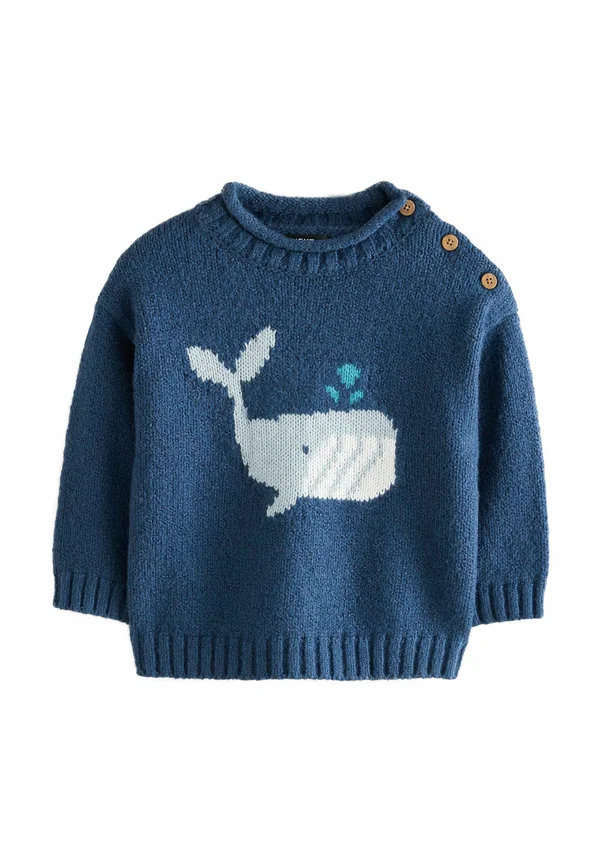 Strickpullover - navy blue whale