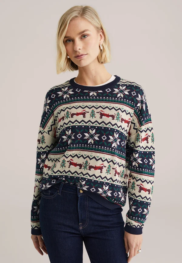 Strickpullover - navy blue