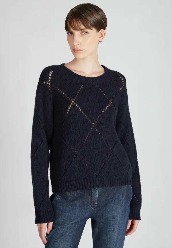 Strickpullover - navy blue