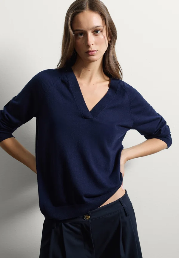 Strickpullover - navy blue