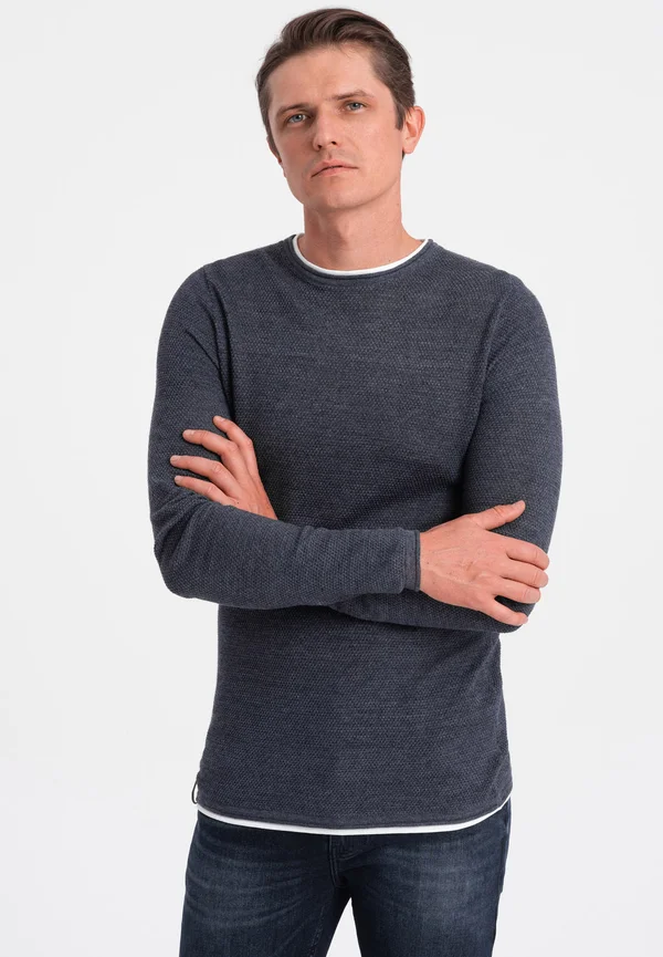 Strickpullover - navy blue