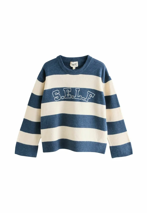 Strickpullover - navy stripe