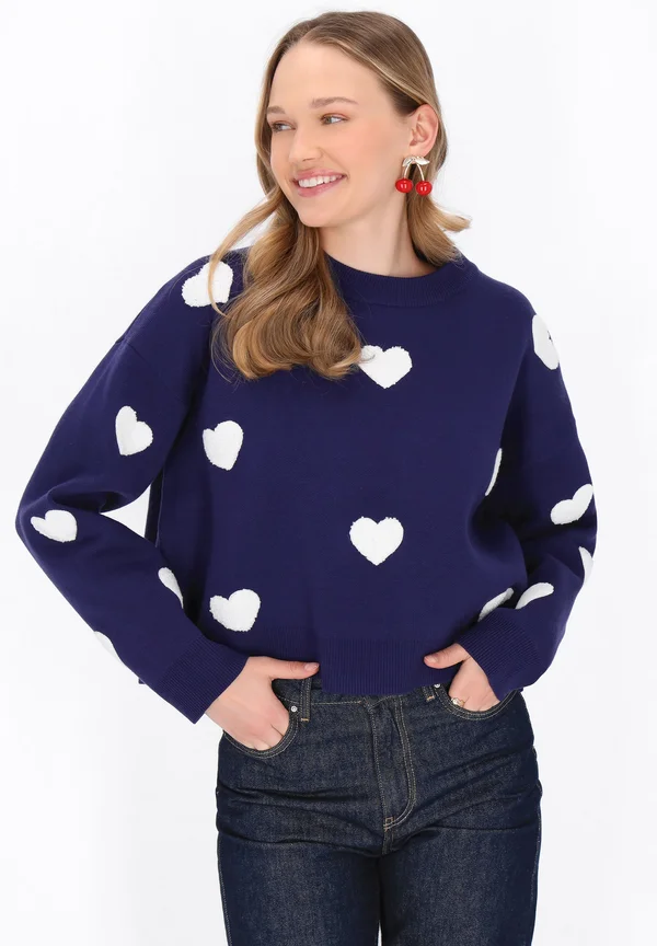 Strickpullover - navy