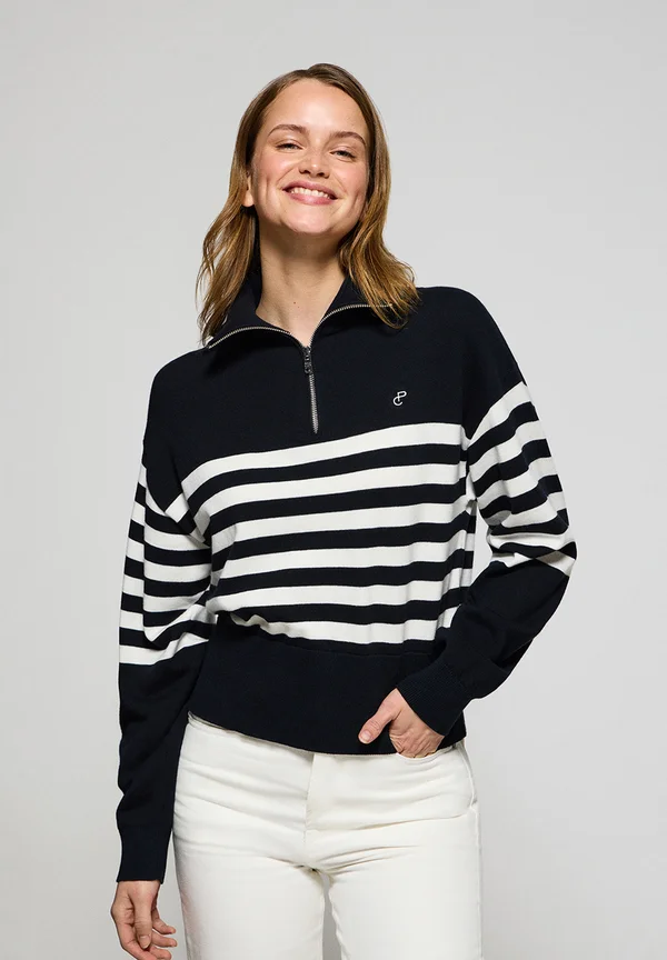 Strickpullover - navy