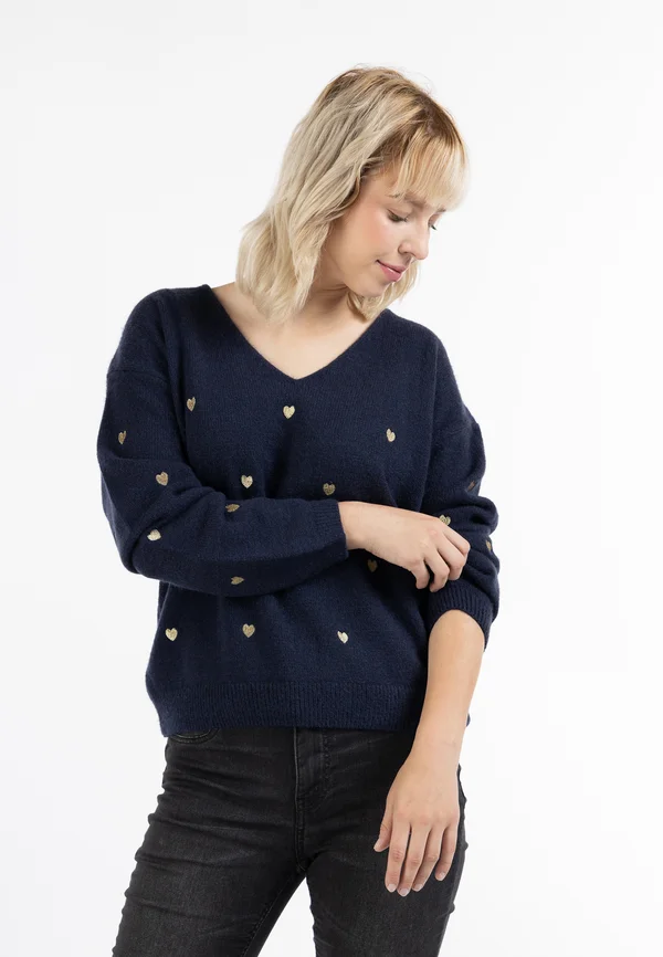 Strickpullover - navy