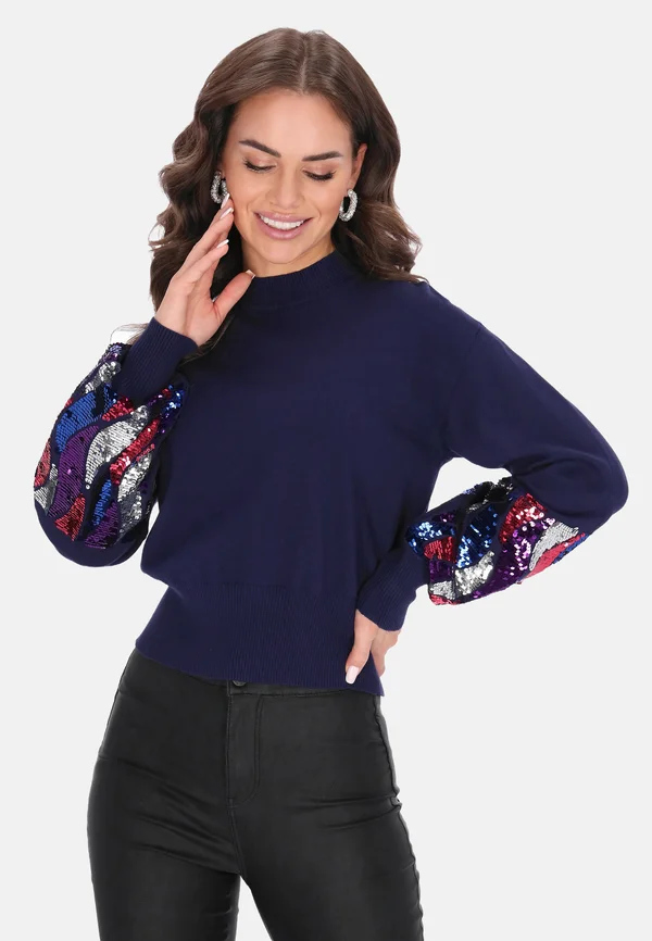 Strickpullover - navy