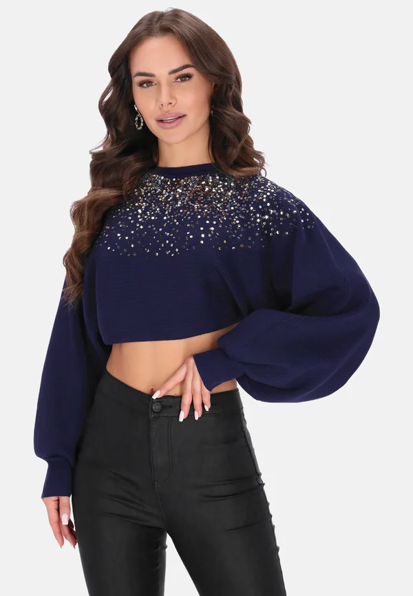 Strickpullover - navy