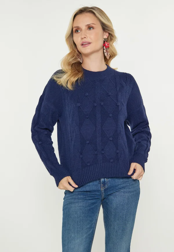 Strickpullover - navy