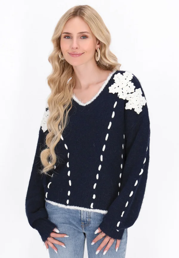 Strickpullover - navy