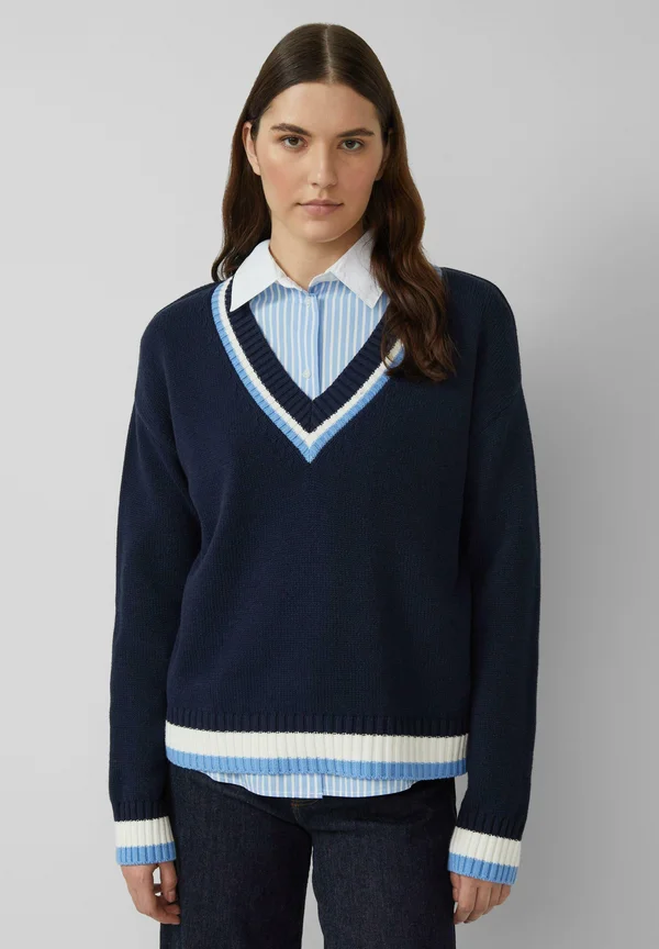 Strickpullover - navy