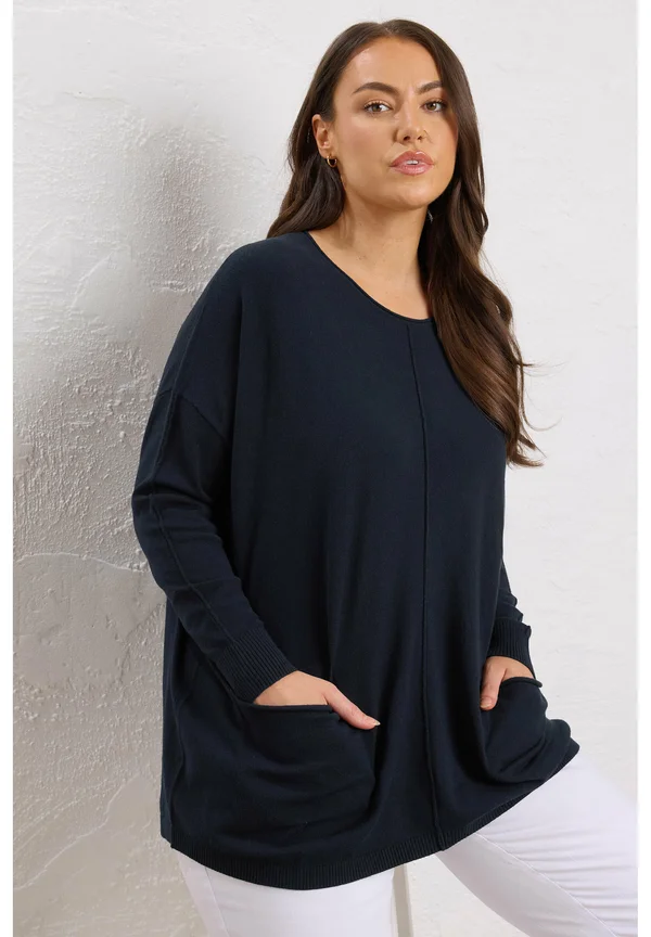 Strickpullover - navy