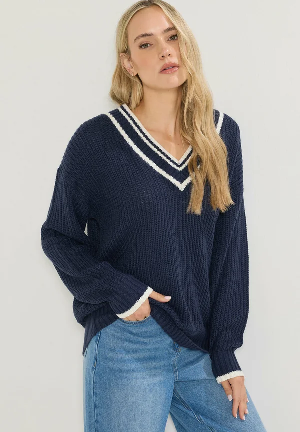 Strickpullover - navy