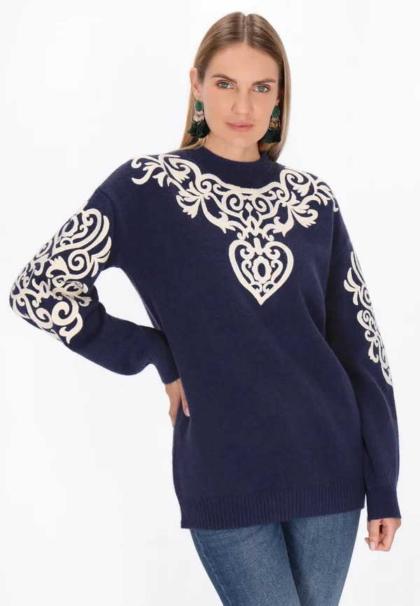 Strickpullover - navy