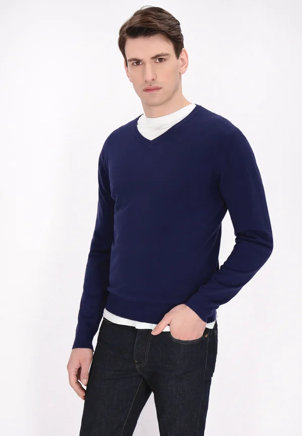 Strickpullover - navy
