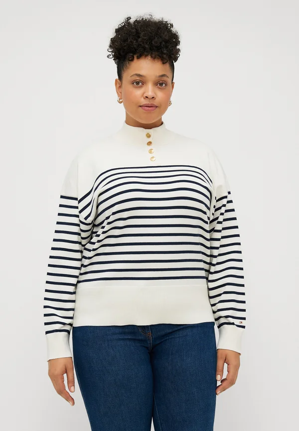 Strickpullover - navy/white