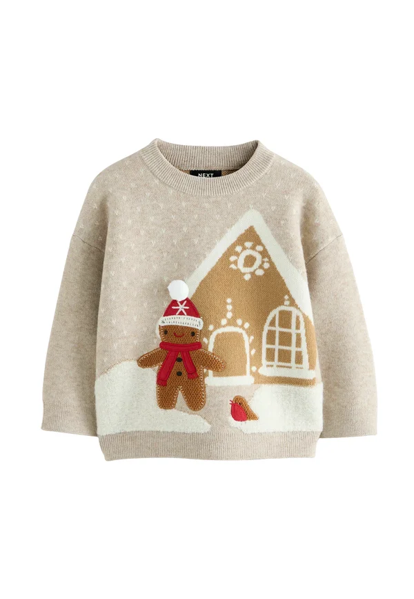 Strickpullover - neutral gingerbread house