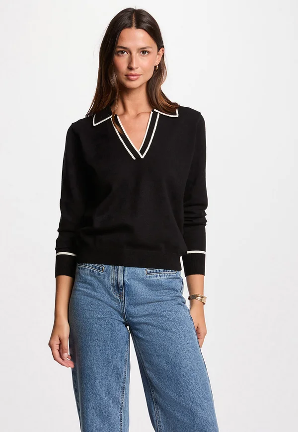 Strickpullover - noir