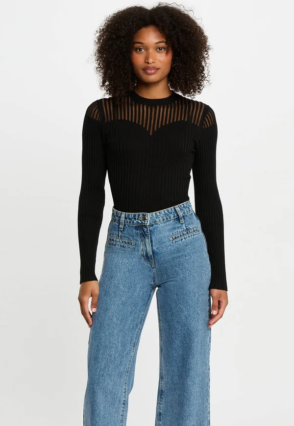 Strickpullover - noir