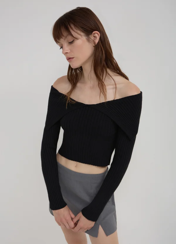 Strickpullover - noir