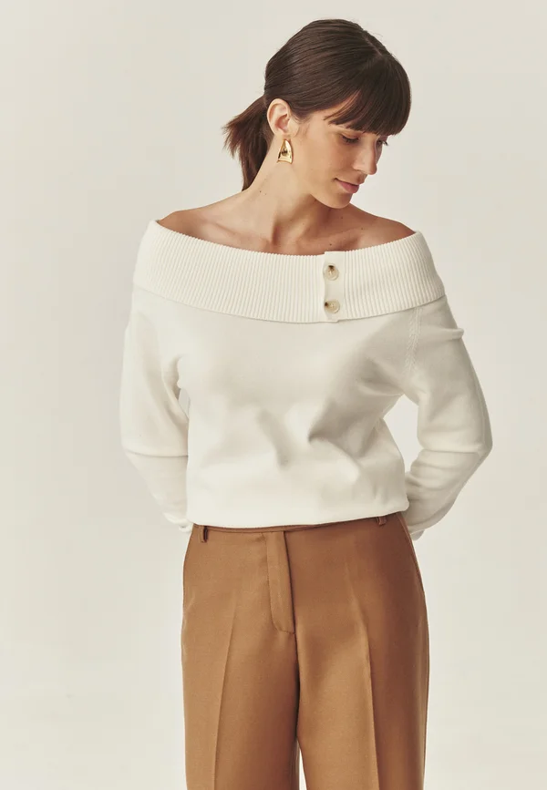 Strickpullover - off white